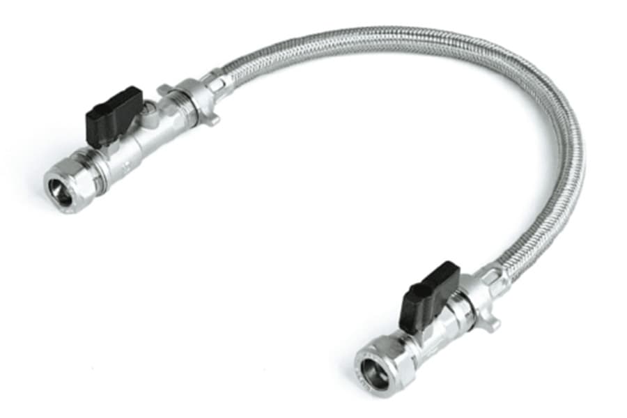 An external filling loop used to re-pressurise a boiler with low pressure.