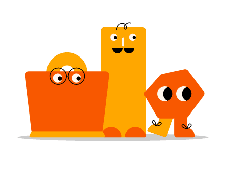 A group of Ding characters.